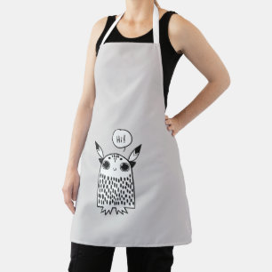 Schattigee kleine monster cartoon schort