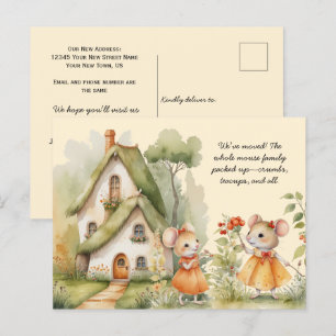 Schattigee kleine muizen die we hebben verplaatst briefkaart