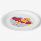 Schattigee kleine nugget kip nugget meisje Baby sh Papieren Bordje (Gekanteld)