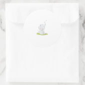 Schattigee kleine olifant Sticker (Tas)