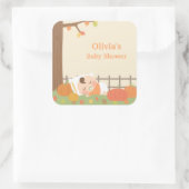 Schattigee kleine pompoen Baby shower Stickers (Tas)