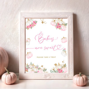 Schattigee kleine pompoen baby's zijn lief poster