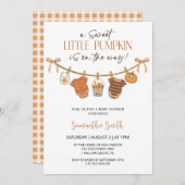Schattigee kleine pompoen kleding Herfst Baby show Kaart (Voorkant / Achterkant)