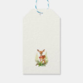 Schattigee kleine rendier kerst cadeaulabel (Achterkant)
