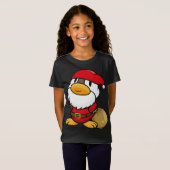 Schattigee kleine sinterklaaseend voor Kerstmis T-shirt (Voorkant volledig)