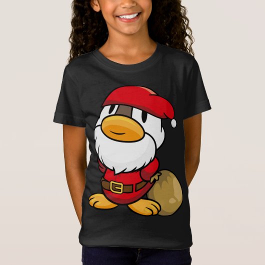 Schattigee kleine sinterklaaseend voor Kerstmis T-shirt (Voorkant)