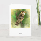 Schattigee Kleine Sparrow Verjaardag Kaart (Achterkant)
