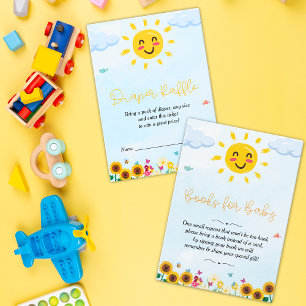 Schattigee kleine straal van Sunshine Baby shower Informatiekaartje