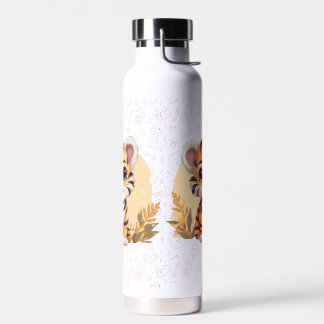 Schattigee kleine tijgerwelp waterfles