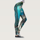 Schattigee kleine zeemeermin met seadragon. leggings (Rechts)