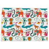 Schattigee kleurrijke Abstracte Dieren Kinder Patr Groot Cadeauzakje (Achterkant)