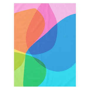 Schattigee Kleurrijke Abstracte Geometrische Regen Tafelkleed