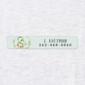 Schattigee Kleurrijke Alligator School Kinderopvan Labels (Design 1)