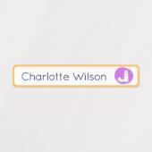 Schattigee Kleurrijke Alpaca Custom Name Labels Wa (Design 2)