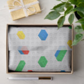 Schattigee Kleurrijke Bakstenen Bouwstenen Kinder  Tissuepapier (Geschenk)