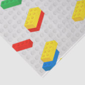 Schattigee Kleurrijke Bakstenen Bouwstenen Kinder  Tissuepapier (Detail)