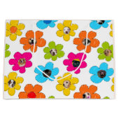 Schattigee kleurrijke bloem Hond Mama Leuke Fotoco Groot Cadeauzakje (Voorkant)