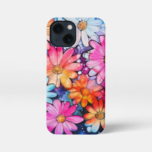 Schattigee Kleurrijke  Bloemenkunst iPhone 13 Mini Hoesje