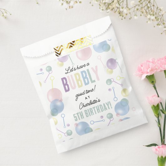 Schattigee Kleurrijke Bubble Kids Verjaardagsfeest Bedankzakje (Gezegeld)