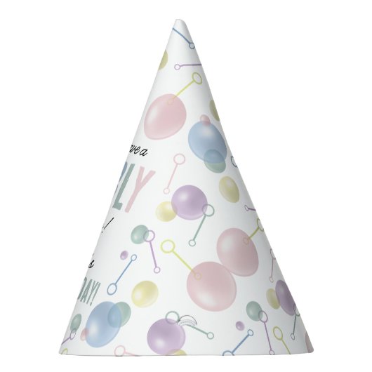 Schattigee Kleurrijke Bubble Kids Verjaardagsfeest Feesthoedjes (Rechts)