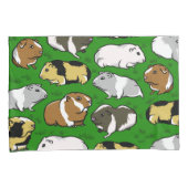 Schattigee kleurrijke cavia's kussensloop (Voorkant-Rechts)