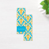 Schattigee kleurrijke doodle dot en hart design Bl Mini Visitekaartjes (Bureau)