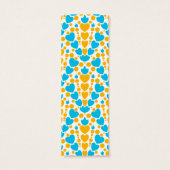 Schattigee kleurrijke doodle dot en hart design Bl Mini Visitekaartjes (Achterkant)