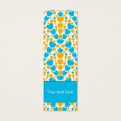 Schattigee kleurrijke doodle dot en hart design Bl Mini Visitekaartjes (Voorkant)