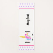 Schattigee kleurrijke eenhoorn kroonkop custom yogamat (Voorkant)