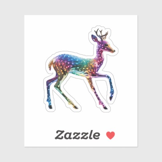 Schattigee Kleurrijke Giraffe Sticker (Vel)