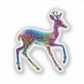 Schattigee Kleurrijke Giraffe Sticker (Voorkant)