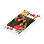 Schattigee Kleurrijke Gnomes Vrolijk Kerstfeest Fa Magneet (Linkerzijde)