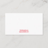 Schattigee Kleurrijke Ice Cream Sundae Illustratie Visitekaartje (Achterkant)