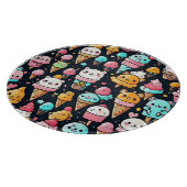 Schattigee kleurrijke ijskegels snijplank (Hoek)