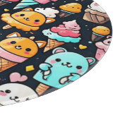 Schattigee kleurrijke ijskegels snijplank (Hoek)