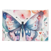 Schattigee kleurrijke insectenvlinder kussensloop (Achterkant)