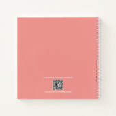 Schattigee Kleurrijke Kat, Leuk Chic, Custom Notitieboek (Achterkant)