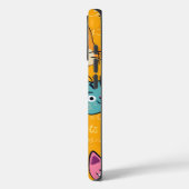 Schattigee & kleurrijke katten Patroon iPhone Case (Achterkant / Links)