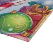 Schattigee Kleurrijke Kerst eend Snijplank (Hoek)