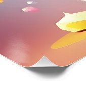 Schattigee Kleurrijke Kitten-84301 Perfect Poster (Hoek)