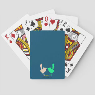 Schattigee Kleurrijke Lente vogels partij Pokerkaarten
