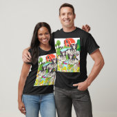 Schattigee kleurrijke leuke Kinder jongens terug n T-shirt (Unisex)