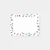 Schattigee Kleurrijke Mini Bugs en Mini Beasts Post-it® Notes (Voorkant)