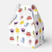 Schattigee kleurrijke monsters grappig Kinder patr Bedankdoosjes (Achterkant)