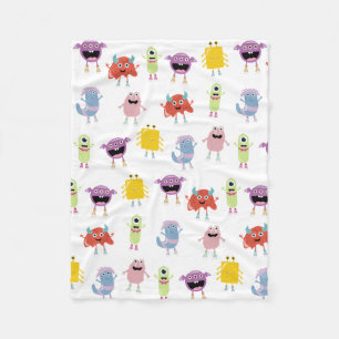 Schattigee kleurrijke monsters grappig Kinder patr Fleece Deken