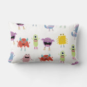 Schattigee kleurrijke monsters grappig Kinder patr Kussen (Achterkant)