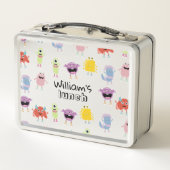 Schattigee Kleurrijke Monsters Grappige Kinder Sch (Achterkant)