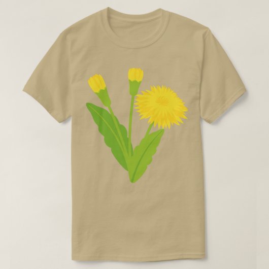 Schattigee kleurrijke paardenbloem t-shirt (Design voorkant)