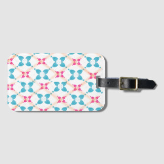 Schattigee kleurrijke patterned bagagelabel