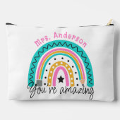 Schattigee Kleurrijke Rainbow Teacher Appreciation Etui (Achterkant)